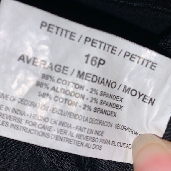 Gloria Vanderbilt Black Classic Stretch Amanda Jeans 16P - Picture 5 of 16